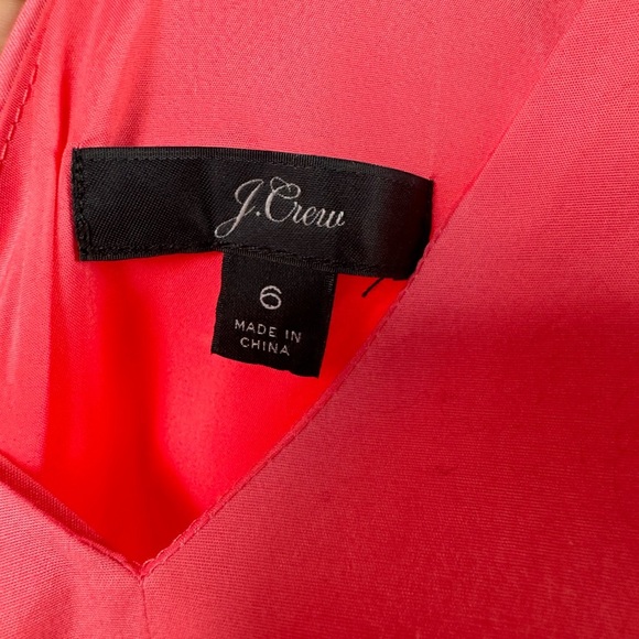 J. Crew Stretch Poplin Wrap Tie Jumpsuit in Bright Coral Size 6 - Picture 6 of 11